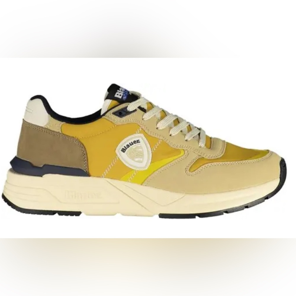 Blauer Men's Beige and Mustard Sneakers